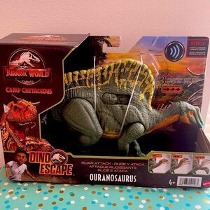 NIB Jurassic World Ouranosaurus Roar Attack Camp Cretaceous Dino Escape